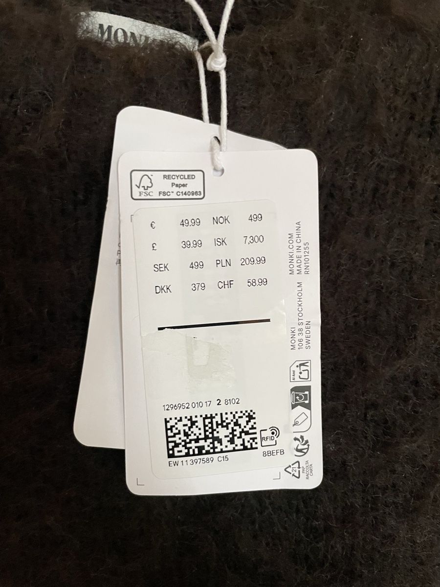 Monki Maglioni & Felpe: Monki Oversize Pullover ungetragen, Dunkelbraun, Grösse S – Nuovo e nell'imballaggio originale da Malix venduto da fred_59 4