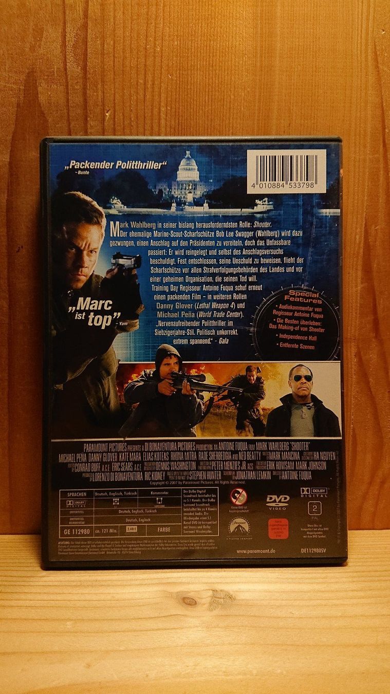 Tutti i DVDs: SHOOTER DVD mit Mark Wahlberg – Usato da Wilderswil venduto da Exebub 1