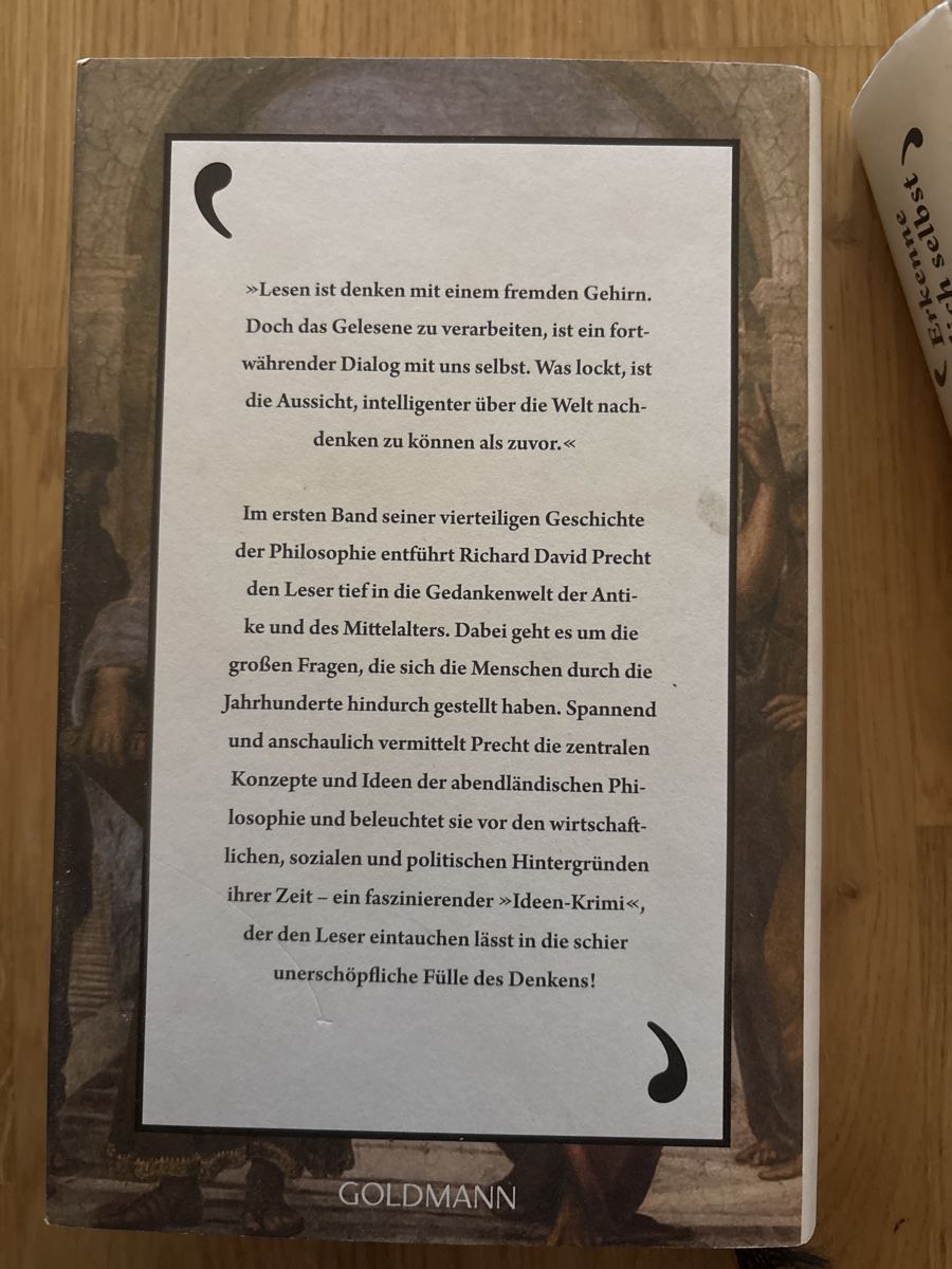 Libri: Geschichte der Philosophie- Precht – Usato da Zürich venduto da glaswag 3