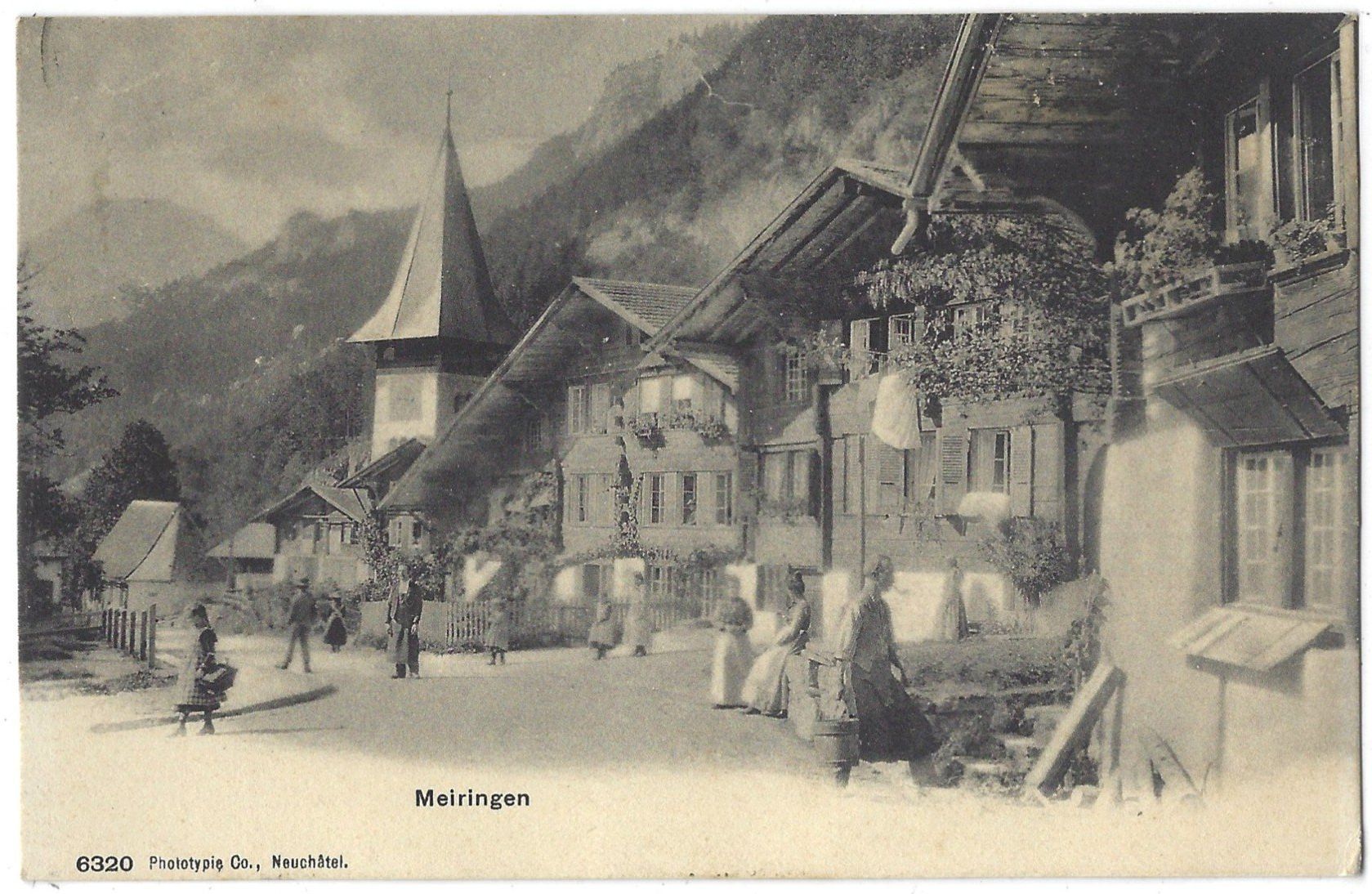 Cartoline postali: Meiringen       (belebt) – Usato da Bütschwil venduto da Jackson1A