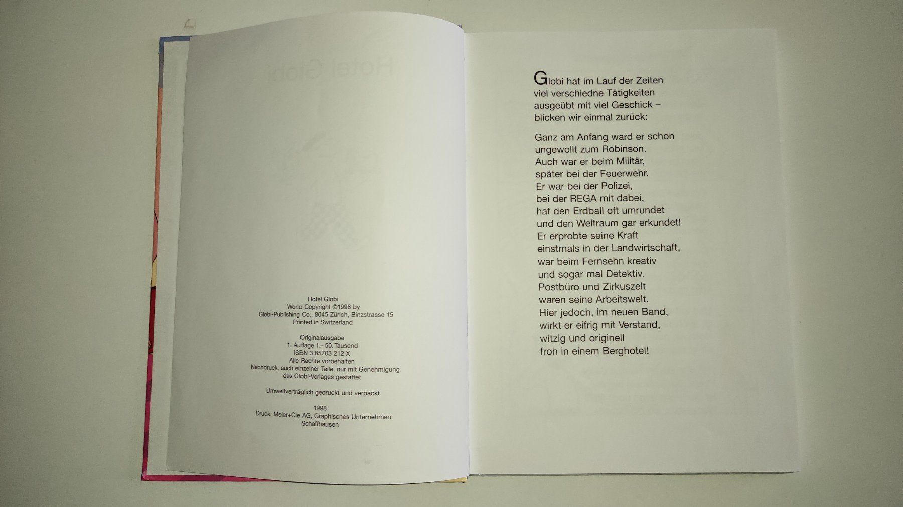Bücher: Hotel Globi 1. Auflage Band 66 – Gebraucht aus Niederuzwil von 333x333 3