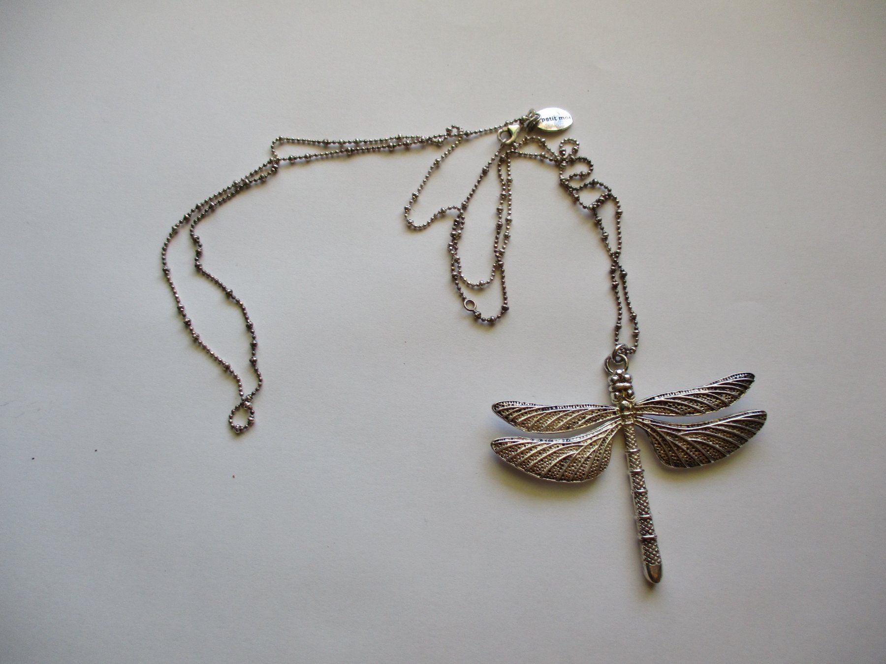 Ciondoli: Collier avec pendentif libellule argent 925 – Usato da La Sarraz venduto da vic_v6kz