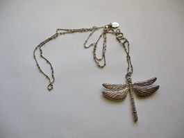 Collier avec pendentif libellule argent 925