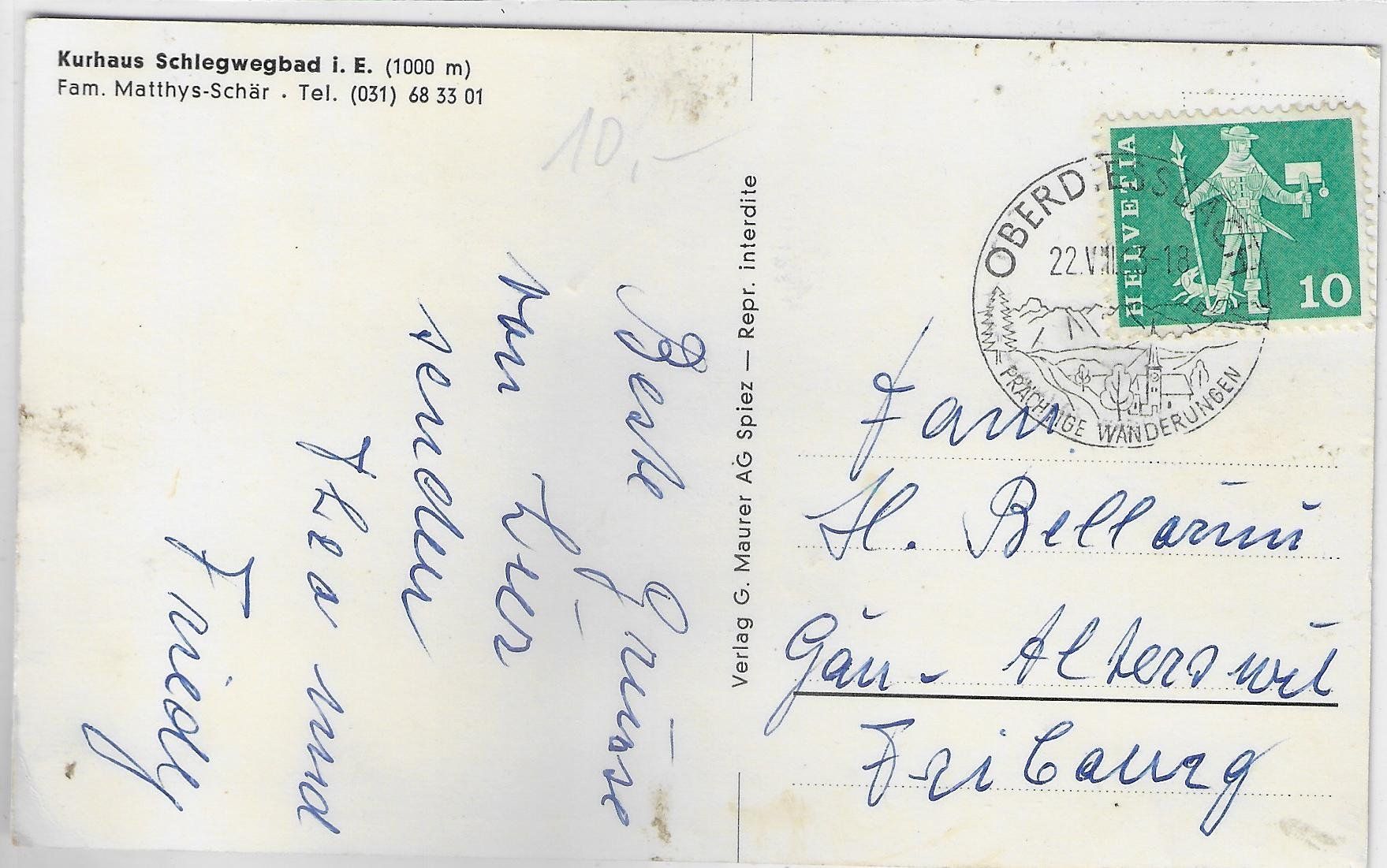 Cartoline postali: Kurhaus Schlegwegbad i.E. - Multiview – Usato da Ettingen venduto da Kartenplanet 1