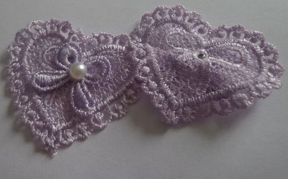 Lampes: Applique Dentelle COEUR VIOLET  6 cm – Neuf avec emballage d'origine à St-Imier par goodber 1