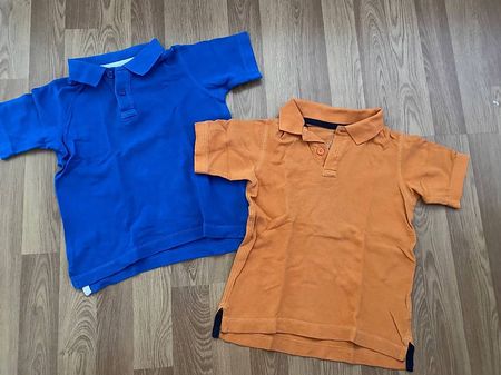 Land's End Tshirt Shirt Set Gr. 98/104 blau und orange