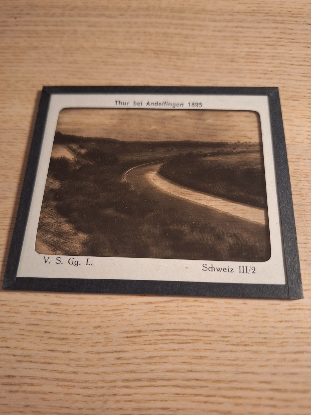 Foto & Immagini: 2 Glasnegative Thur bei Andelfingen 1882 und 1895 – Usato da Schaffhausen venduto da RicardoSchaffhausen 1