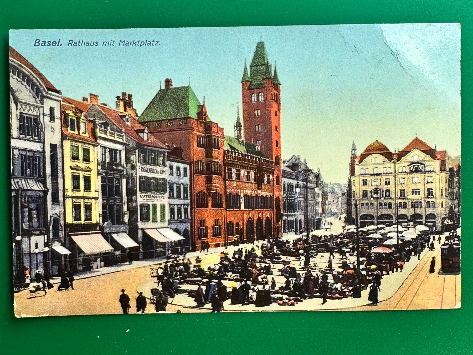 Cartoline postali: Basel, Rathaus mit Marktplatz – Usato da Steg VS venduto da danwer74