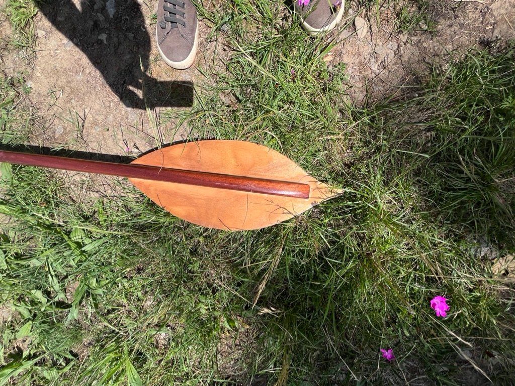 Selbstbau Barche: Kajak Boot Holz mit Paddel – Usato da Biberstein venduto da Ramathur 9