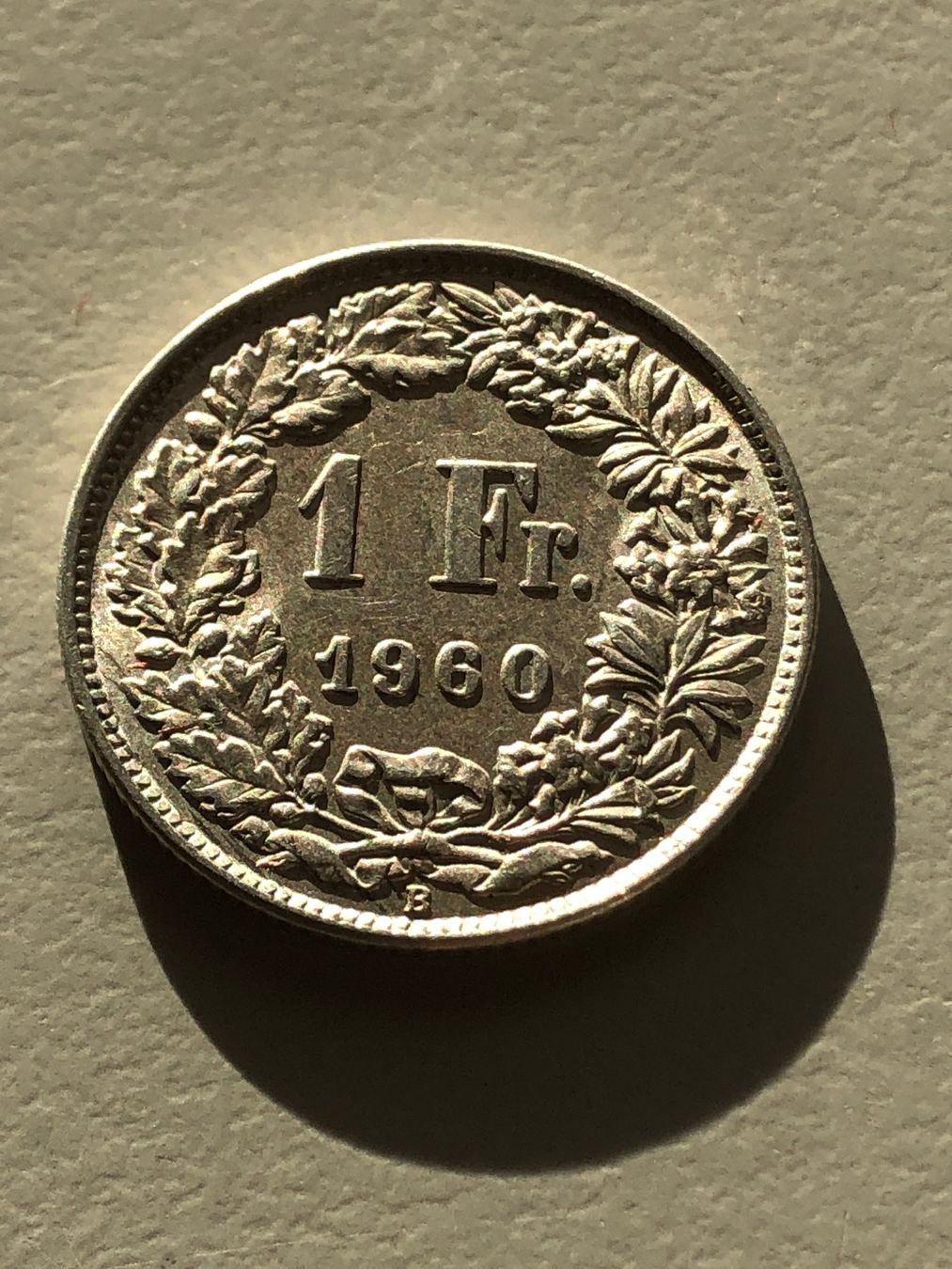 Alle Münzen: 1 Fr. 1960 – Gebraucht aus Schötz von Odpa