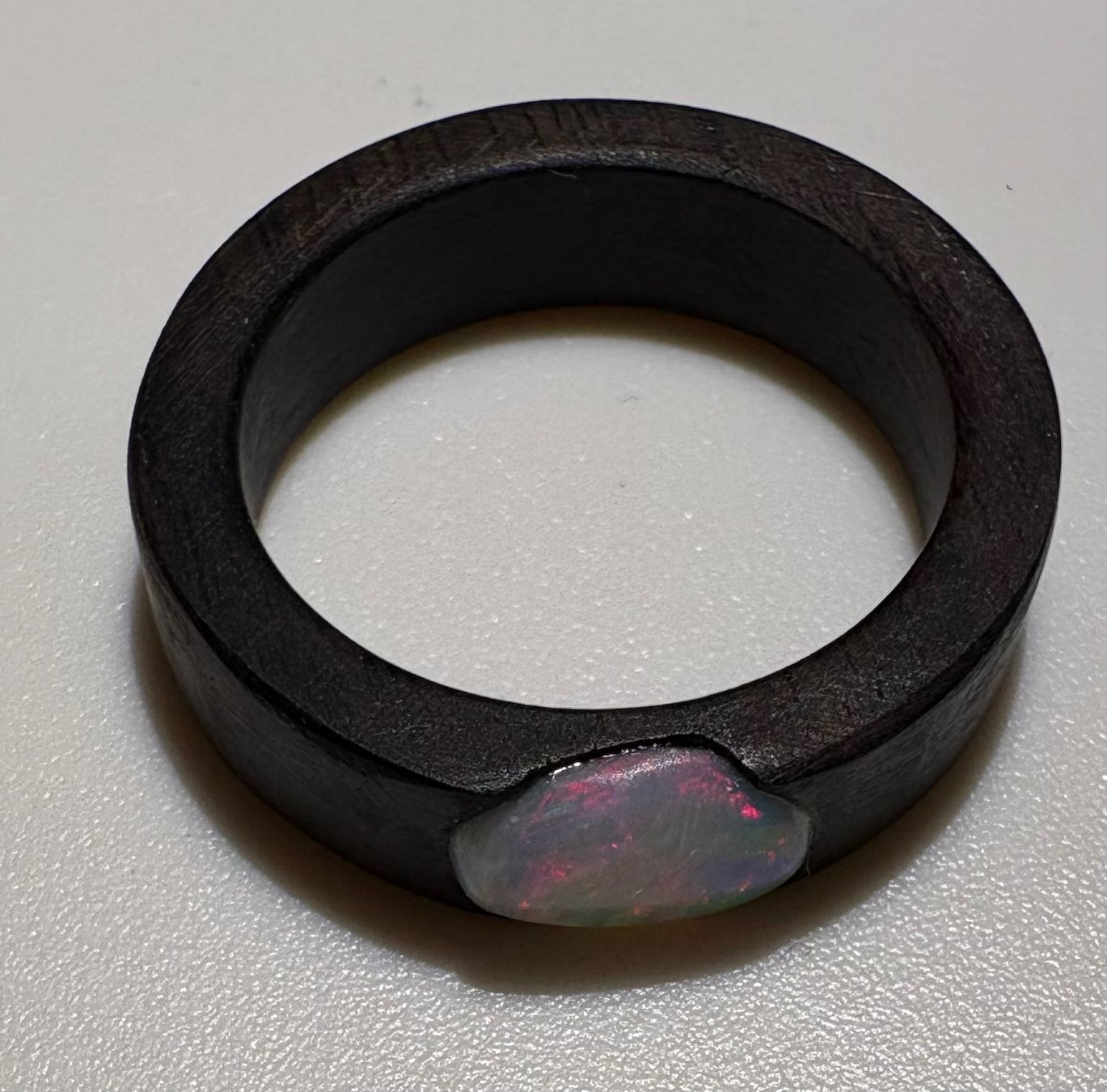 Anelli: Kristall Opal Ring Mooreiche, Gr.52, Coober Peedy Australien – Nuovo (secondo la descrizione) da Wilen b. Wil venduto da Tschirio 4