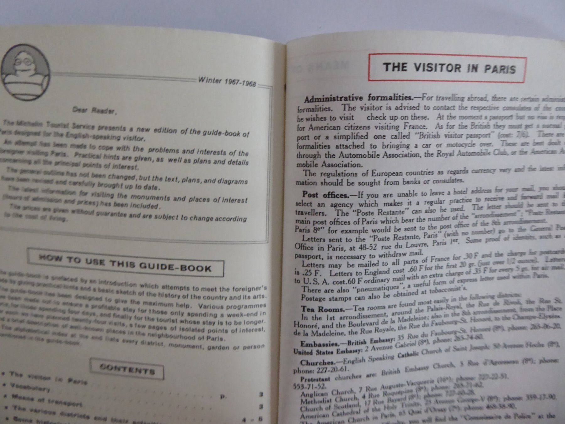 Cartine & Atlanti: Paris Michelin Guide, English Edit. 1967 – Usato da Turbenthal venduto da Panau 1