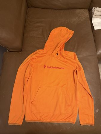 Sweat à capuche Peak Performance orange taille S bon état