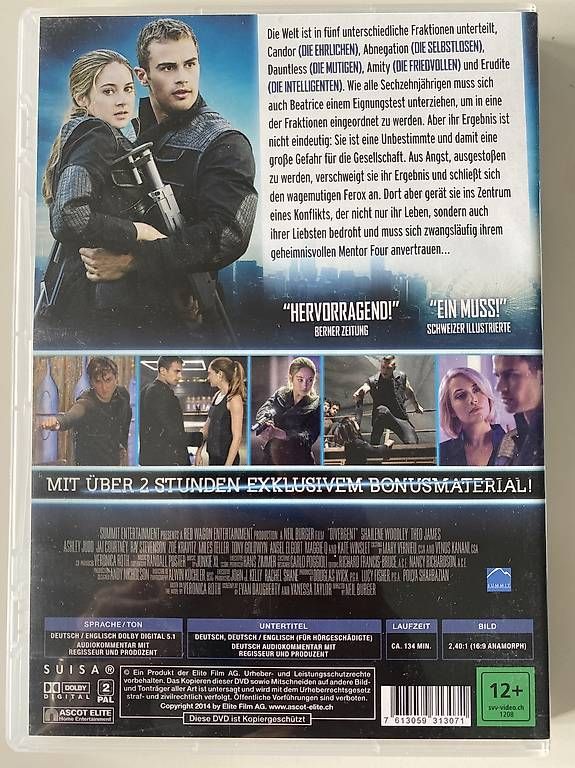 Tutti i DVDs: Divergent - Die Bestimmung – Usato da Gasel venduto da Ntomate 1