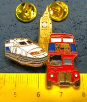 TGV SNCF IN LONDON BIG-BEN DOPPELSTÖCKER-BUS PIN GEPRÄGT LIM
