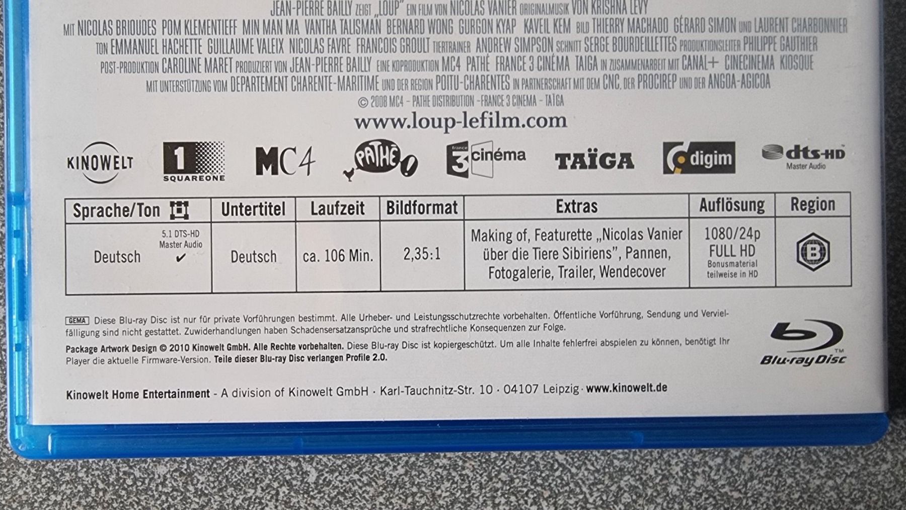 Tutti i DVDs: Blu Ray - Der Junge und der Wolf – Nuovo e nell'imballaggio originale da Oetwil am See venduto da fineli2 1