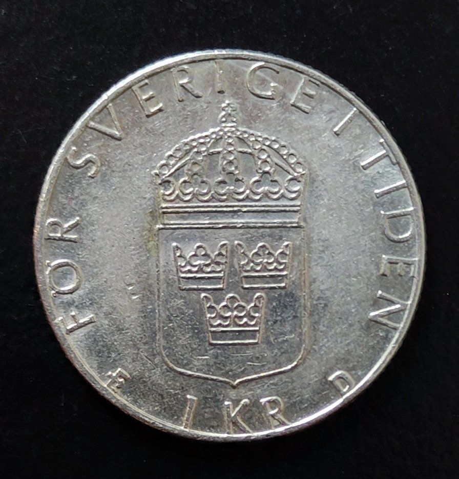 Alle Münzen: 1 Krona Münze Schweden 1987 – Gebraucht aus Lenzburg von Dani_Lenzburg