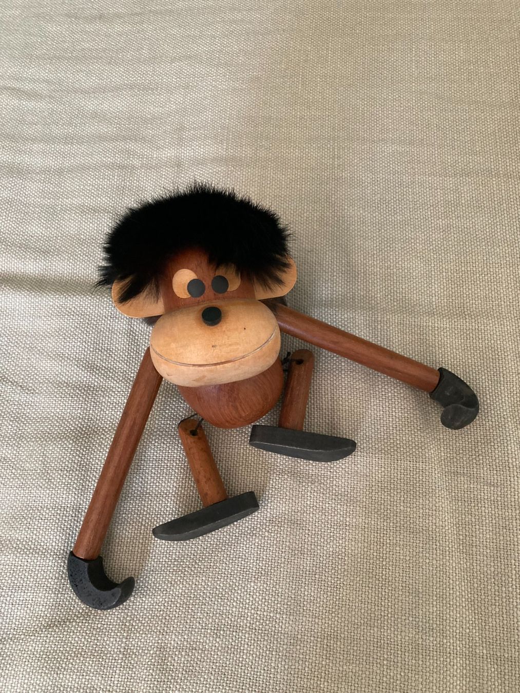 Figuren: Teakholz-Figur Affe (Vintage) – Gebraucht aus  von