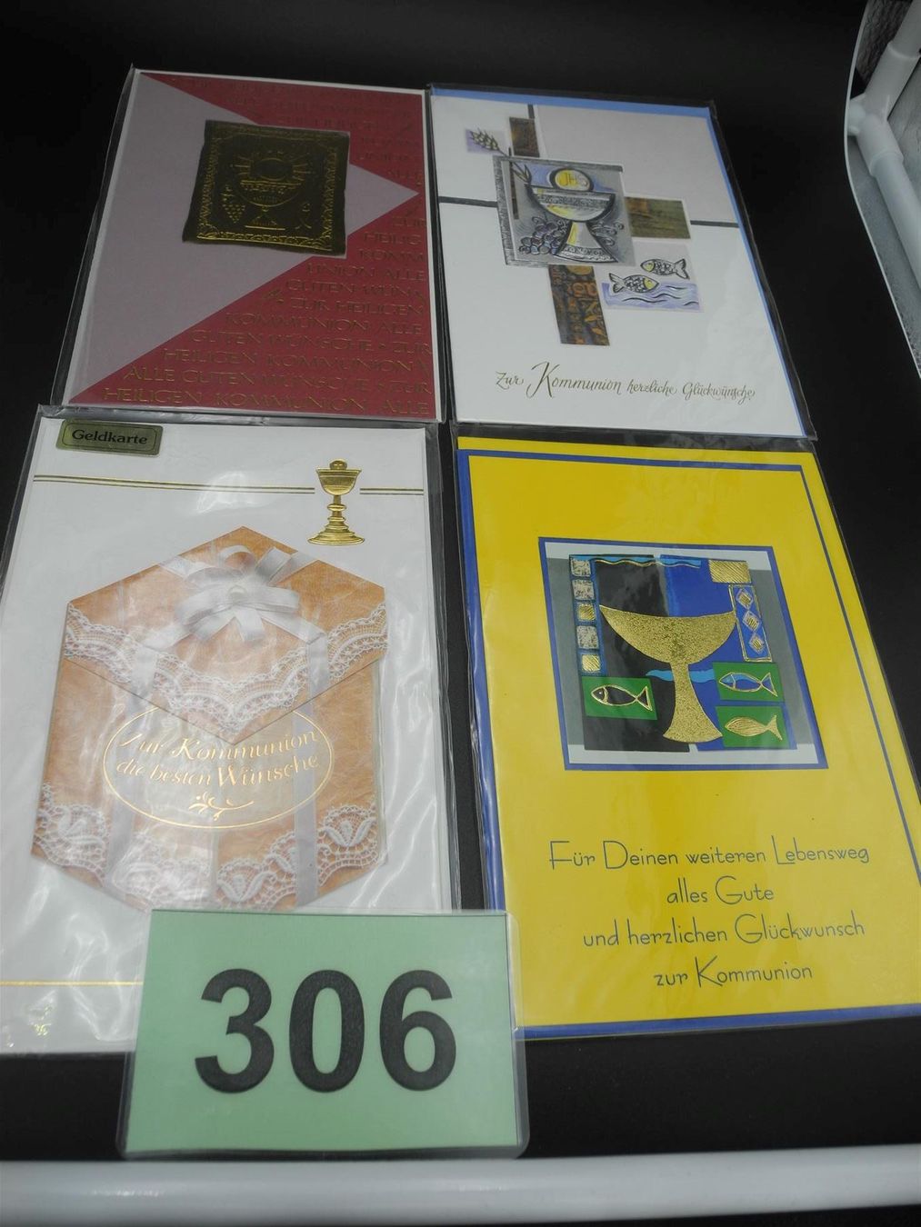 Cartoline: 4 Kommunionkarten, Nr. 306 – Nuovo e nell'imballaggio originale da Kottwil venduto da Crazyrolf 1