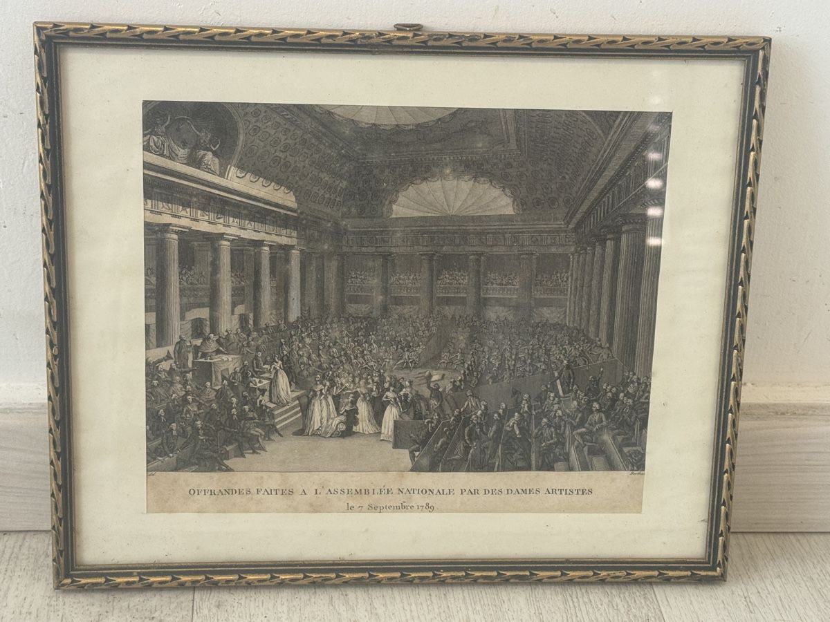 Incisioni: Gravure ancienne Révolution 1789 - Assemblée Nationale - – Usato da Erde venduto da CBarts