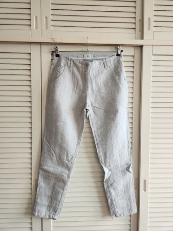 Brax pantalon en lin gris taille 27/32
