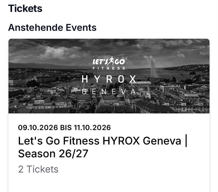 Tickets: Hyrox Genf/Geneva 11.10.2026 – Neu und originalverpackt aus Ortschwaben von mr_official