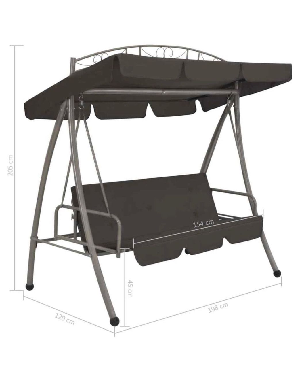 Altre altalene da giardino: Hollywoodschaukel bettfunktion – Nuovo e nell'imballaggio originale da Amriswil venduto da JaJa-Express 8