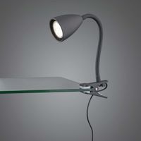 Klemmleuchte, Schwarz, 20 cm Höhe