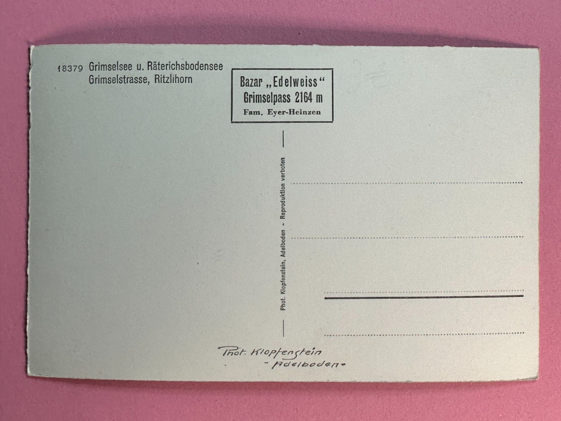Cartoline postali: Grimelstrasse mit Otdtimer-Bus !!! – Usato da Steg VS venduto da danwer74 1