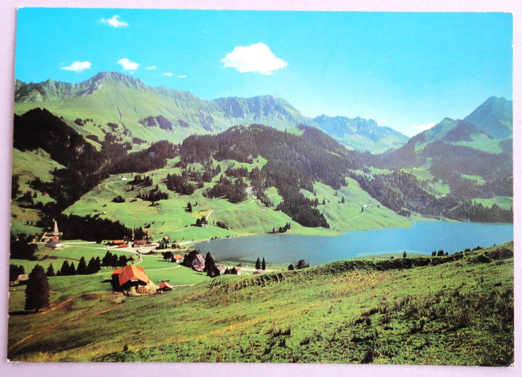 Ansichtskarten: Schwarzsee - Lac Noir 1050 m – Gebraucht aus Fétigny von Billy2miny