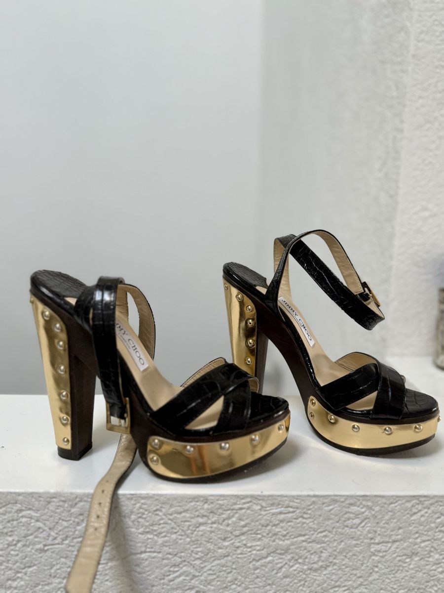 Jimmy Choo Damenschuhe: Jimmy Choo Plateu Sandalen – Neu (gemäss Beschreibung) aus Buchs ZH von KittyInStyle 9