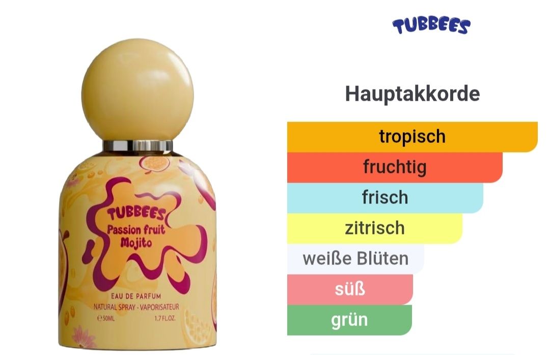 Profumi & Eau de Toilette: Tubbees Passion Fruit Mojito – Nuovo (secondo la descrizione) da Winterthur venduto da Je. 2