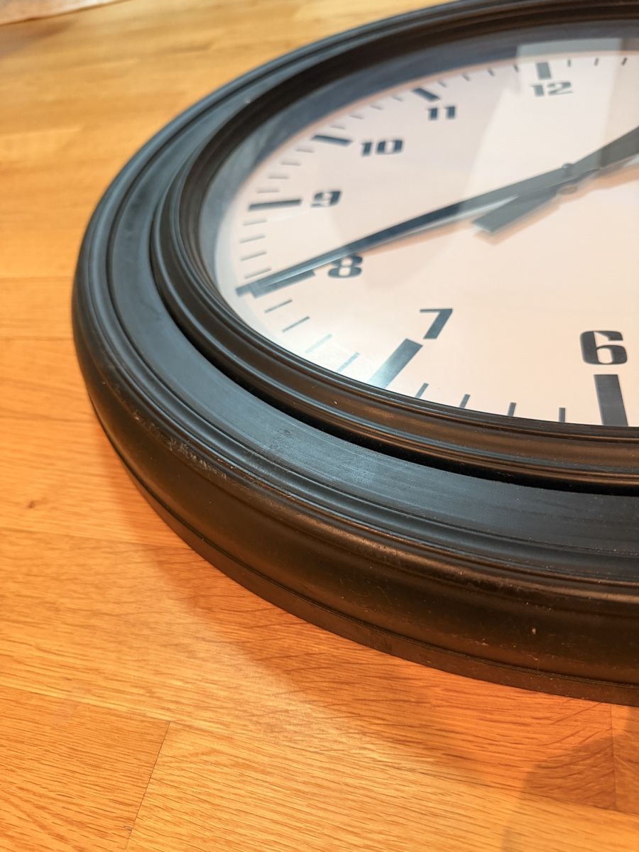 Orologi da terra & Orologi da parete: Grande horloge murale noire - Style industriel chic – Usato da Grenchen venduto da 24.07LD 4