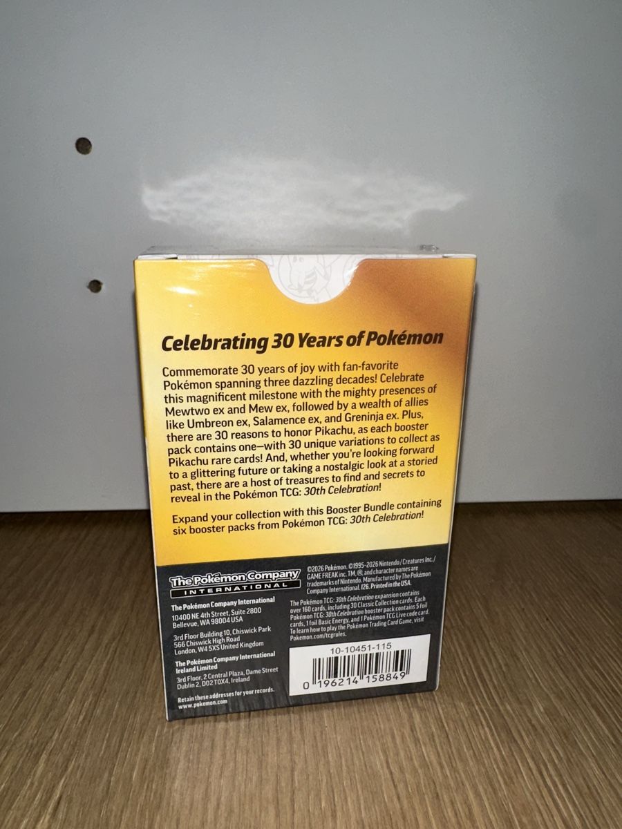 Pokémon Cartes à collectionner: 30th Celebration Booster Bundle EN – Neuf avec emballage d'origine à Allschwil par DragoniteCollectible 2