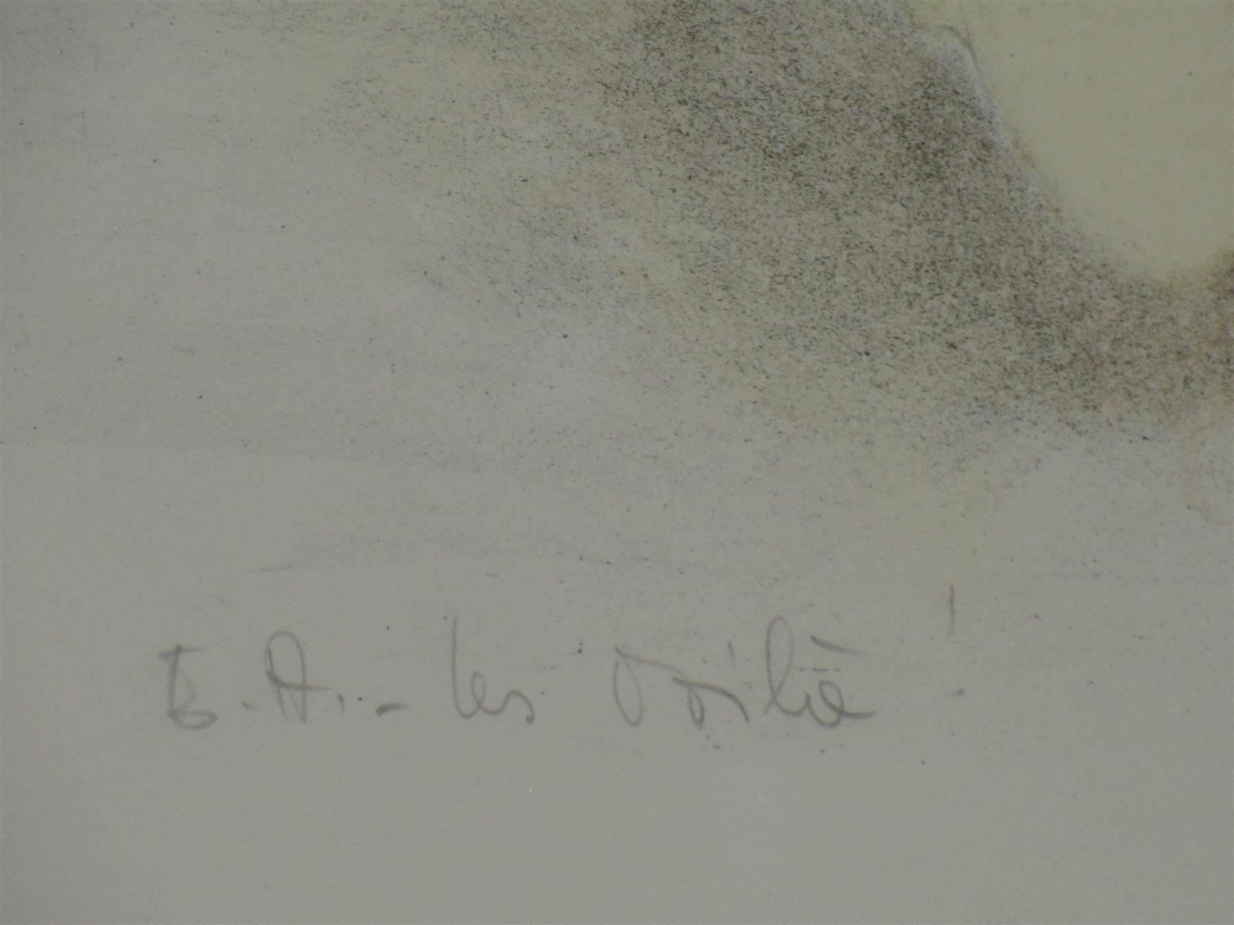 Grafiken & Lithographien: Dede Moser Orig.-Lithographie LES VOILA – Neu (gemäss Beschreibung) aus Weinfelden von Kunst2010 3