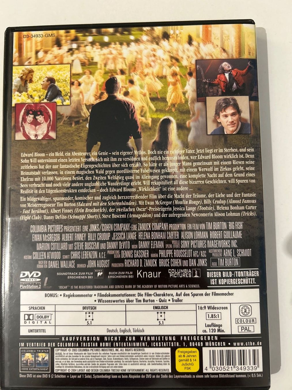 Tutti i DVDs: DVD- Big Fish (mit Illustrationen) – Usato da Guntershausen venduto da Gloominati 1