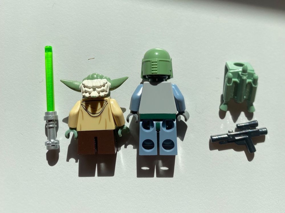 Seltene Lego Star Wars Figuren, Yoda + Boba Fett Kaufen