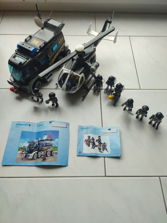 Playmobil - 2 SEK-Sets Hubschrauber und Einsatzfahrzeug | Kaufen auf ...