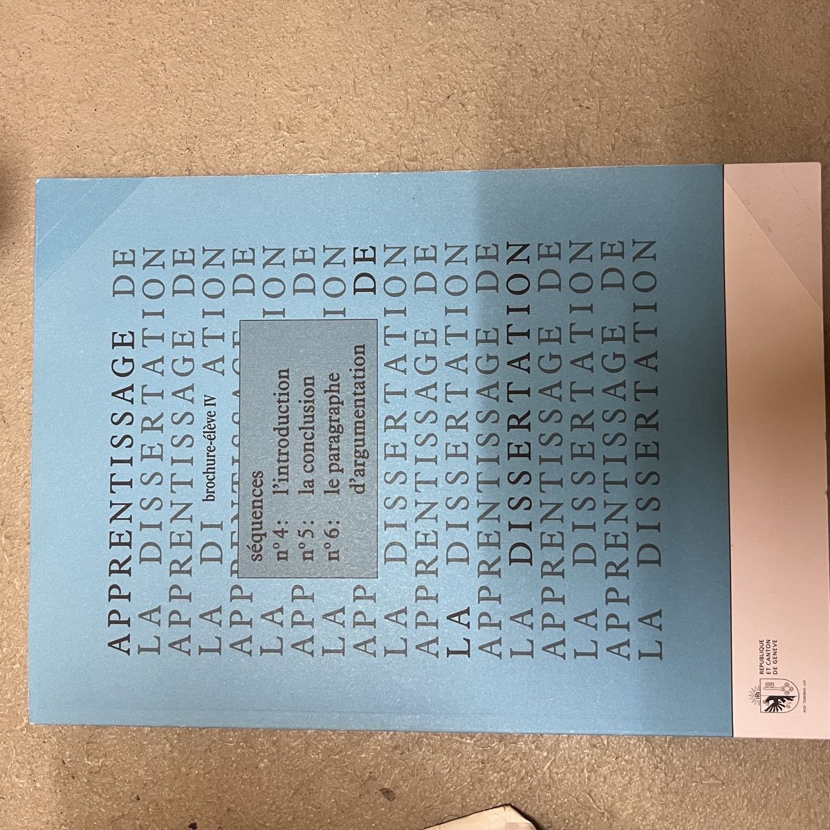 Libri: Livre Apprentissage Dissertation-élève IV-Brochure – Nuovo (secondo la descrizione) da Gland venduto da ms_