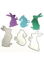 Stanzschablone Nr.37, Ostern/Hasen 3er (für Sizzix geeignet)