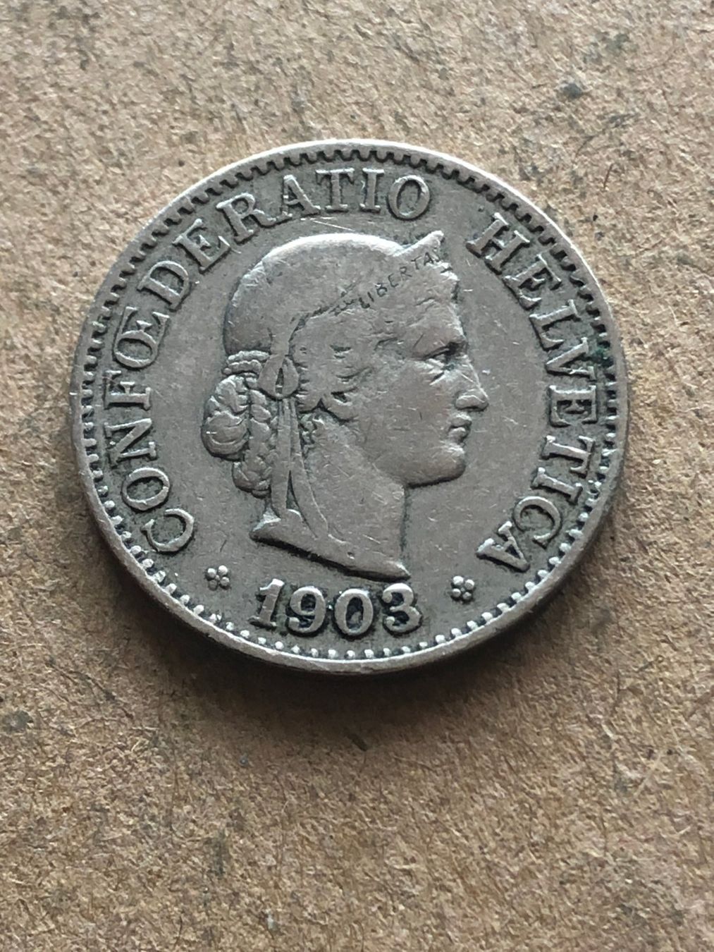 Alle Münzen: 10 Rp. 1903 – Gebraucht aus Schötz von Odpa