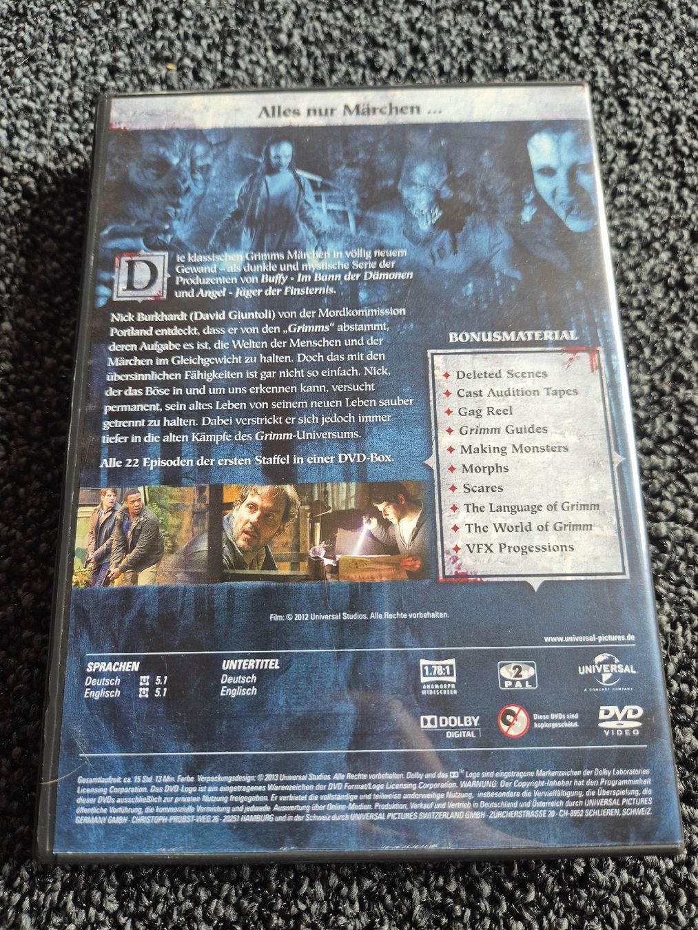 Alle DVDs: Grimm - Staffel 1 – Gebraucht aus Ruswil von jan_bxl5 1