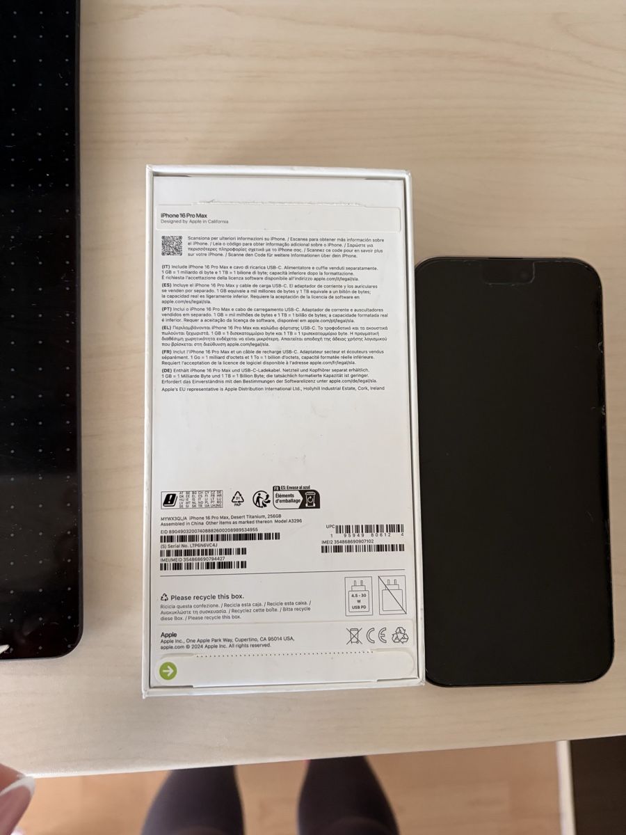Apple Telefoni cellulari / Smartphones: Iphone 16 pro max 256 GB – Usato da Lachen SZ venduto da wal_c7kn 1