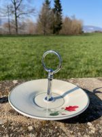 MINI ETAGERE MIT ROSENDEKOR   BEISTELLER  DEKORATION