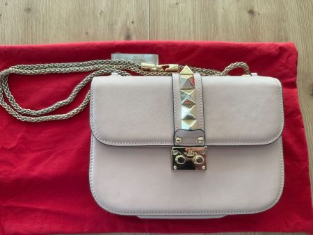 Valentino Garavani Rockstud Tasche, Rosa Leder