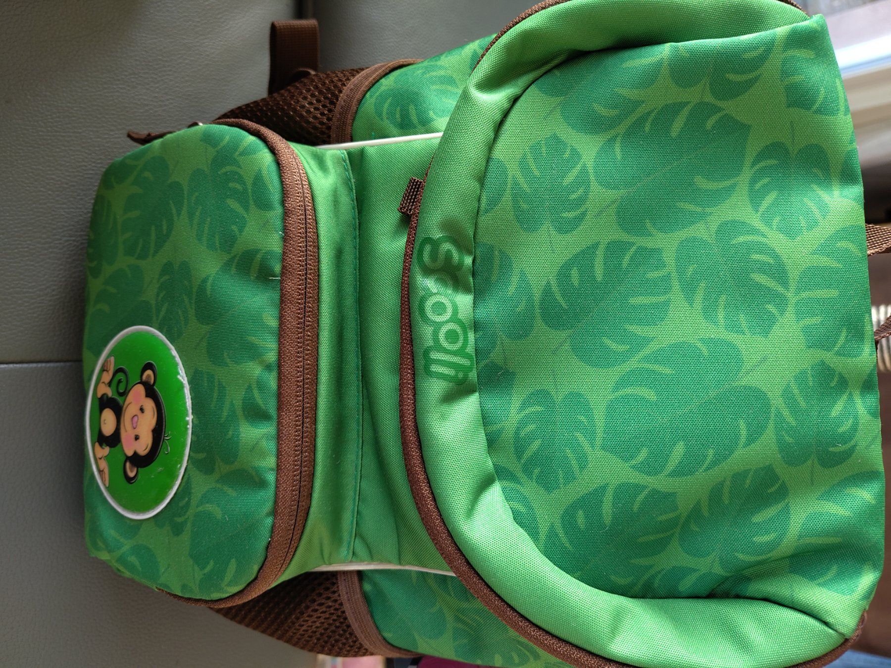 Borse & Zaini: Scooli Kindergarten Rucksack Grün Affe Neu Brustgurt – Nuovo e nell'imballaggio originale da Leuggern venduto da Pummi19 1