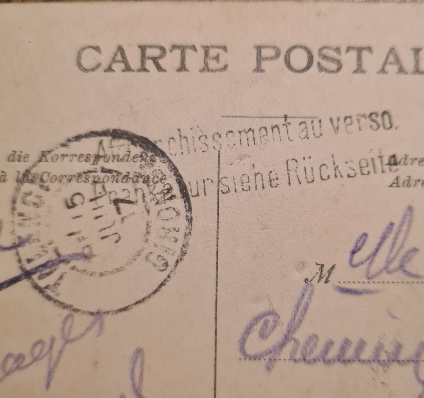 Ansichtskarten: Territet-Gilon-Caux - Rocher de Naye 1907 – Gebraucht aus Ebikon von Donar50 3