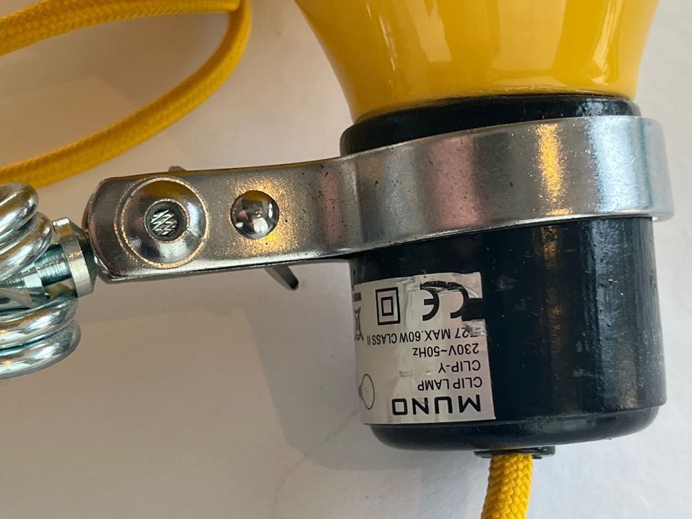 Lampade: MUNO Klemmlampe Clip - gelb – Usato da Dübendorf venduto da Aber_trotzdem 1