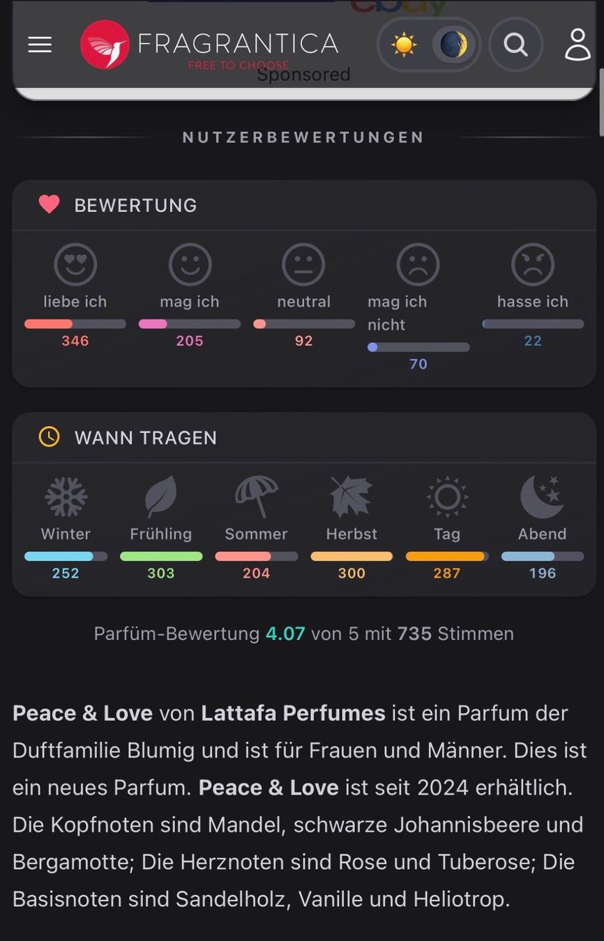 Lattafa Parfum & Eau de Toilette: Lattafa Pride Peace & Love EDP 20ml. Neu! – Neu und originalverpackt aus Zürich von deruja 4