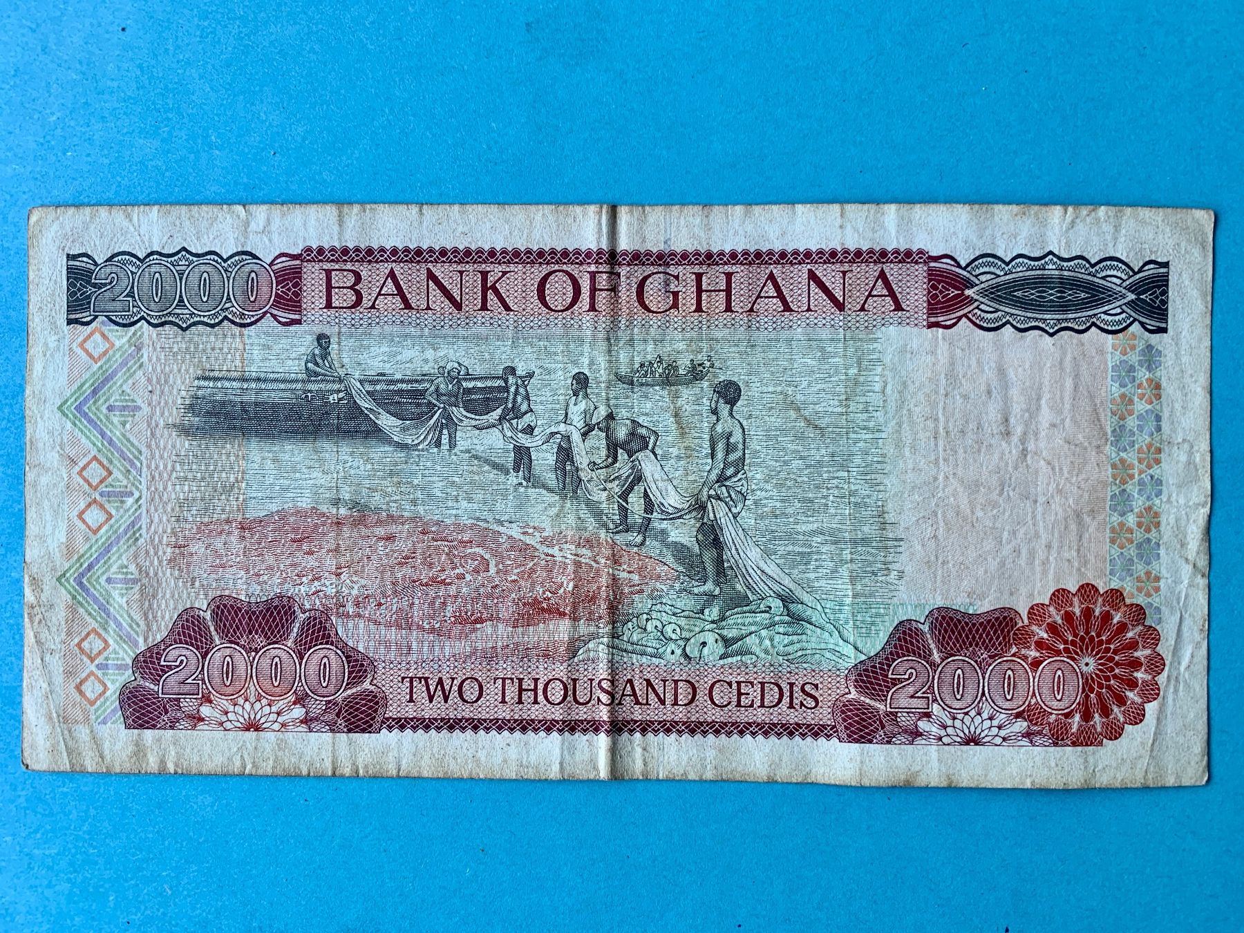 Banknoten: GHANA - Two Thousand Cedis 23rd February 1996 – Gebraucht aus Le Lignon von Trikles 1